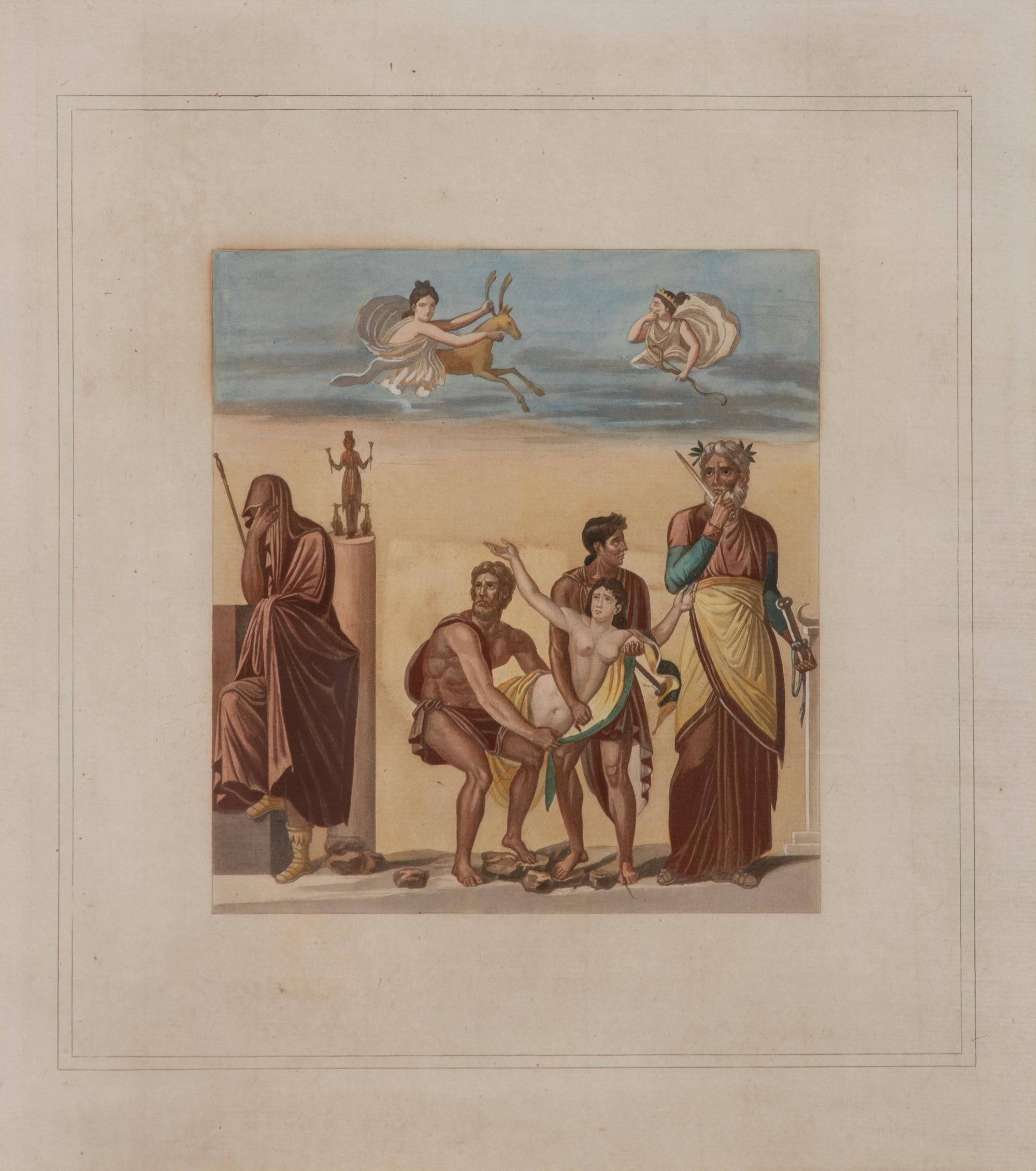 A Collection of Hand-Colored Engravings by Jules Frederic Bouchet Framed 20 3/4 x 16 3/4 inches. — (French, 1799-1860)