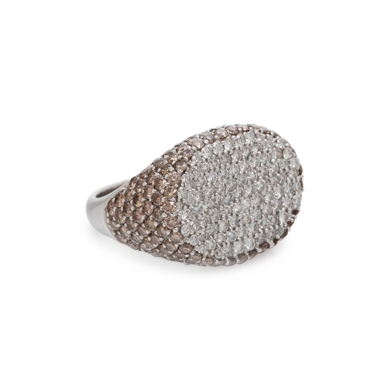SONIA B., DIAMOND AND COLORED DIAMOND RING