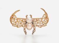 A Tiffany & Co. Paulding Farnham Antique Diamond and Pearl Spider Brooch Paulding Farnham for Tiffany & Co.