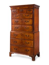 A George III Mahogany Chest on Chest