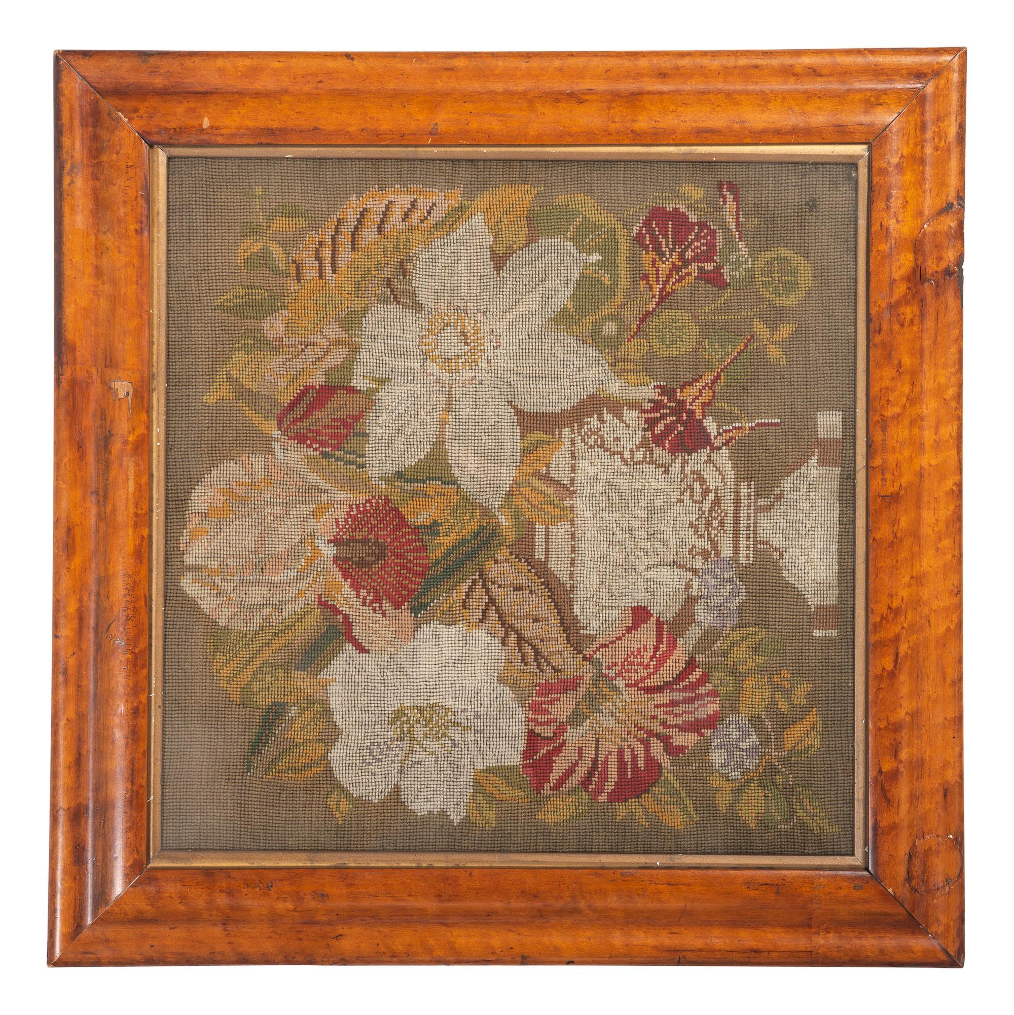 Three Framed Needlework Pictures