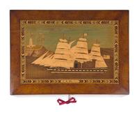 A Trinity House Inlaid Sewing or Work Box, England, Circa 1880