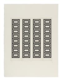 A Group of Six Prints ( Ladder Box: A; Multi Case B; Certical Screen: C; Drop Mitres: D; Quoined Chase: E; Mitred Matrix: F ), 1970
