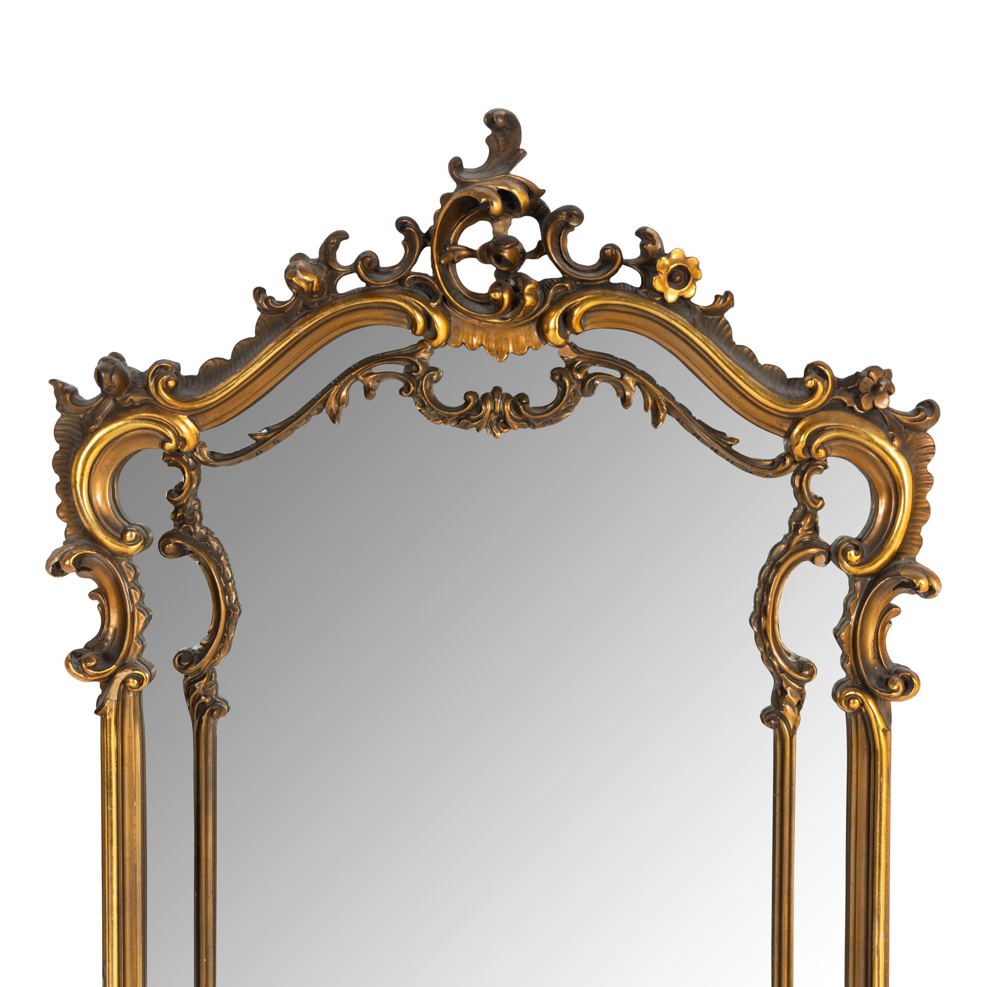 A Continental Giltwood and Onyx Console Table and Pier Mirror