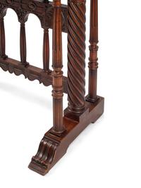 A Spanish Baroque Walnut Vargueño and Stand