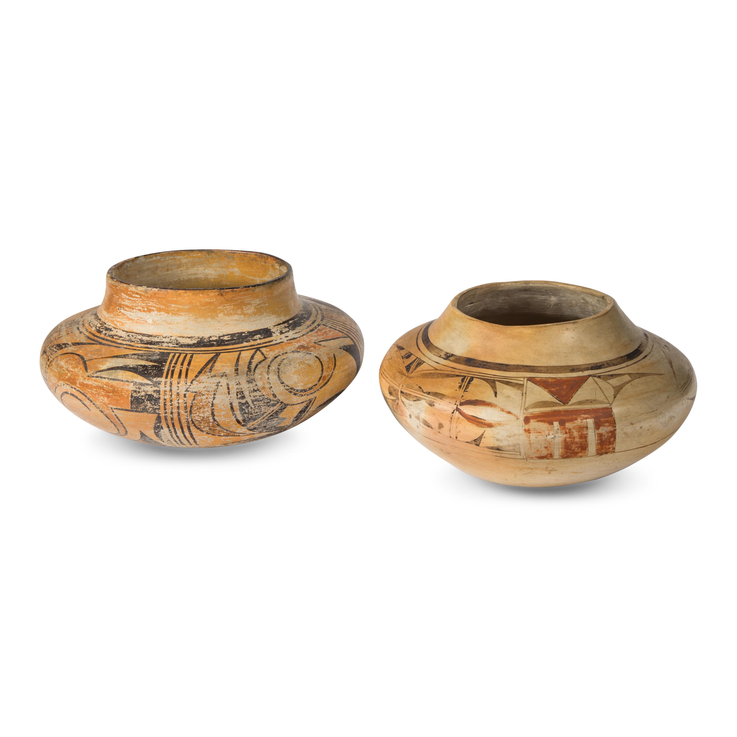 Hopi Polychrome Pottery Jars