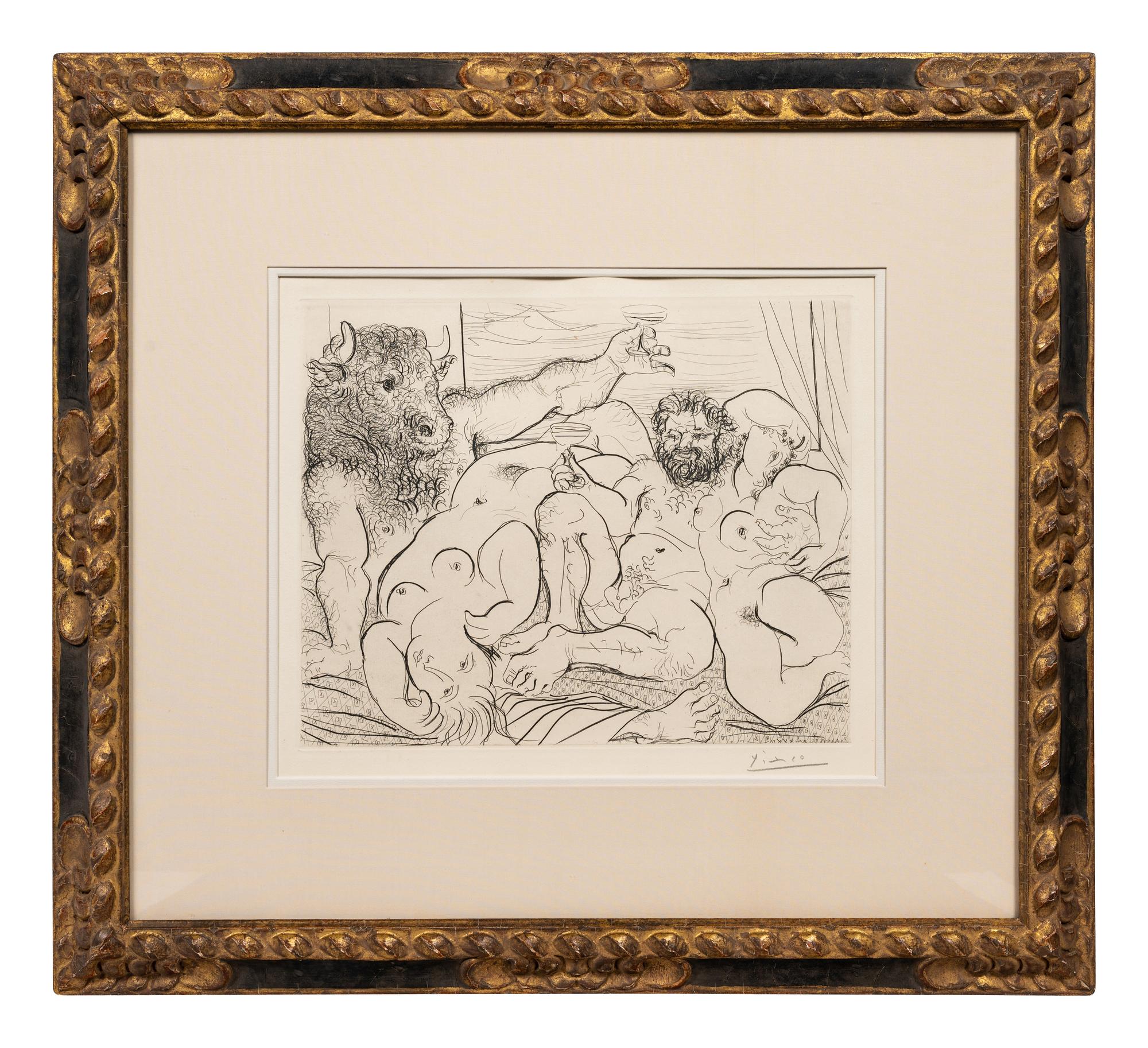 Scene Bacchique au Minotaure (from La Suite Vollard )