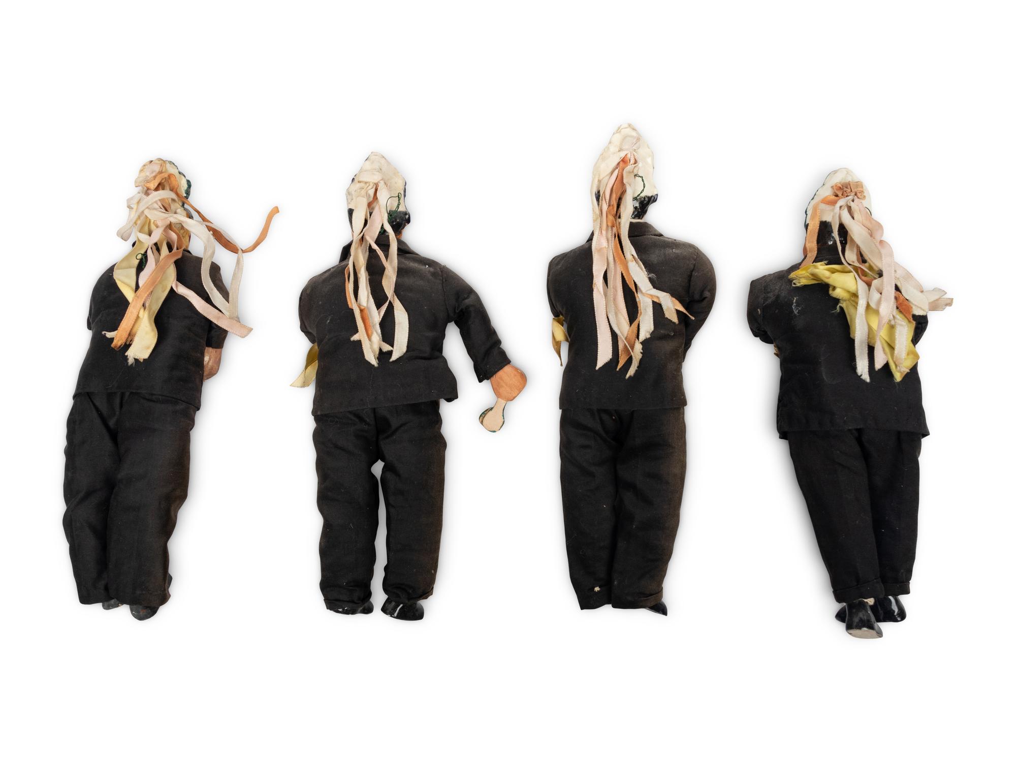 Four Dancer Dolls from San Idefonso Pueblo, New Mexico