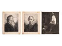 A group of three prints after Rembrandt