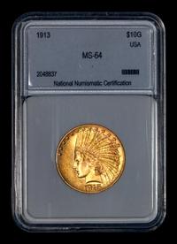 A 1913 Indian Head $10 Gold Coin