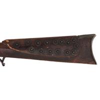 Fullstock Percussion Rifle by Conestoga Rifle Works with Applied "Hancock Richmond" Tobacco Tag Decorations