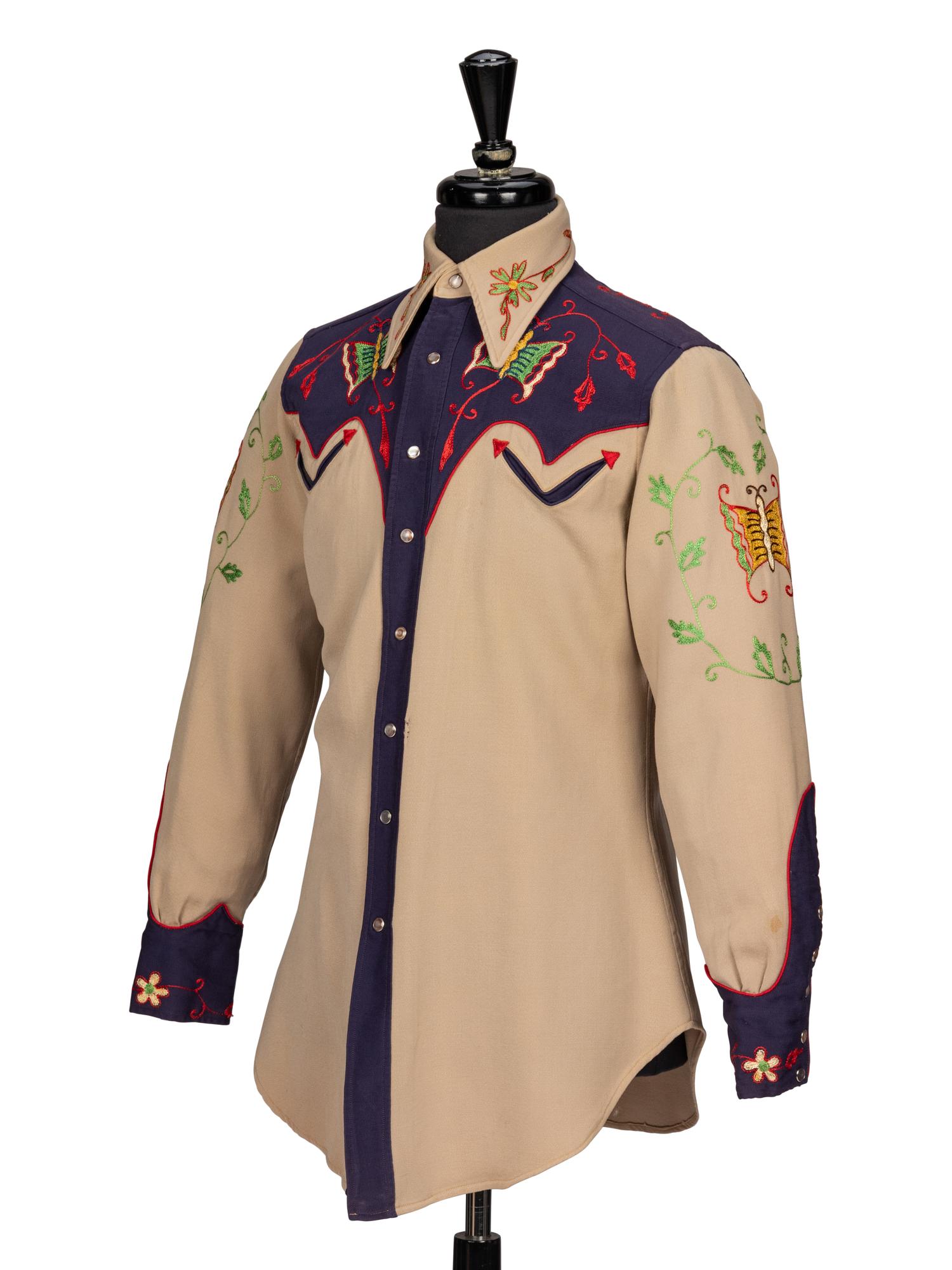 Buck Bernie, Embroidered Western Shirt