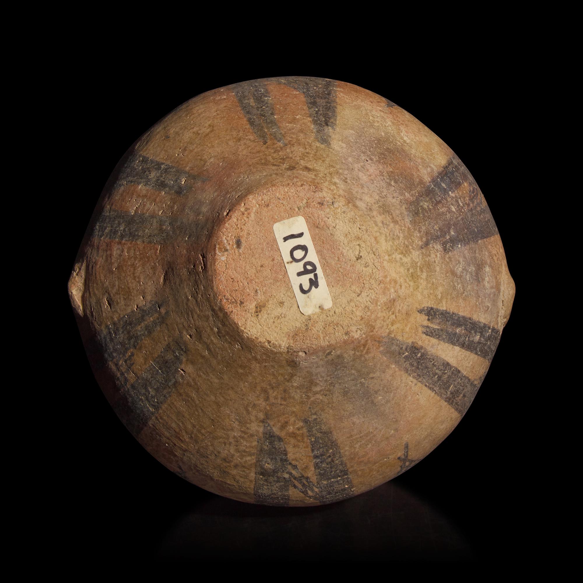 A Chinese Painted Neolithic Pottery Jar, Majiayao Culture, Banshan Type — 馬家窯文化（半山類型）彩陶雙耳罐