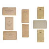 Cross, W.R. (1839-1907). A group of 8 stereoviews of the Dakota Territory including Indian School students and police.
