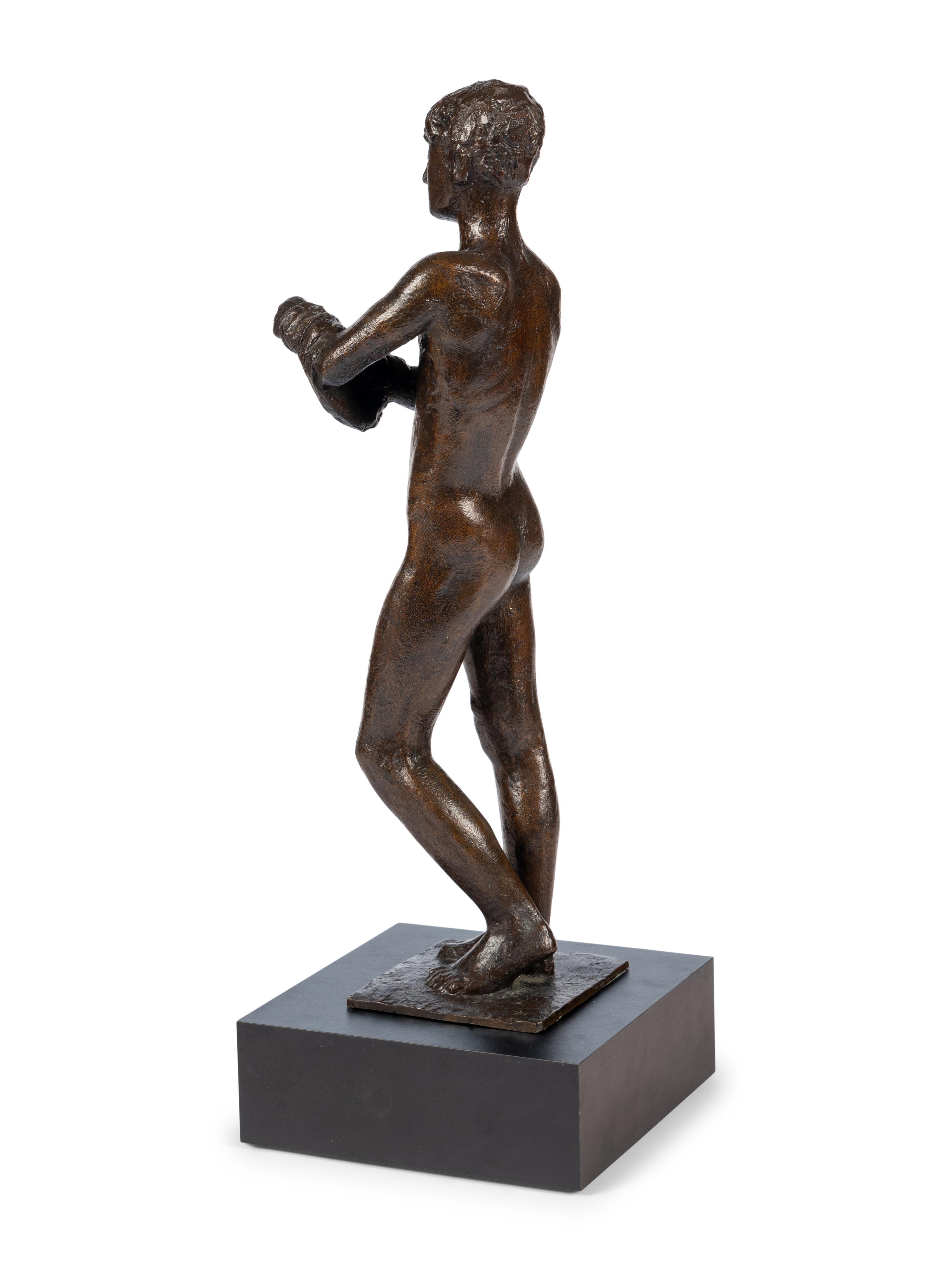 Hemdauszieher (Standing Nude Man Undressing) , conceived in 1944