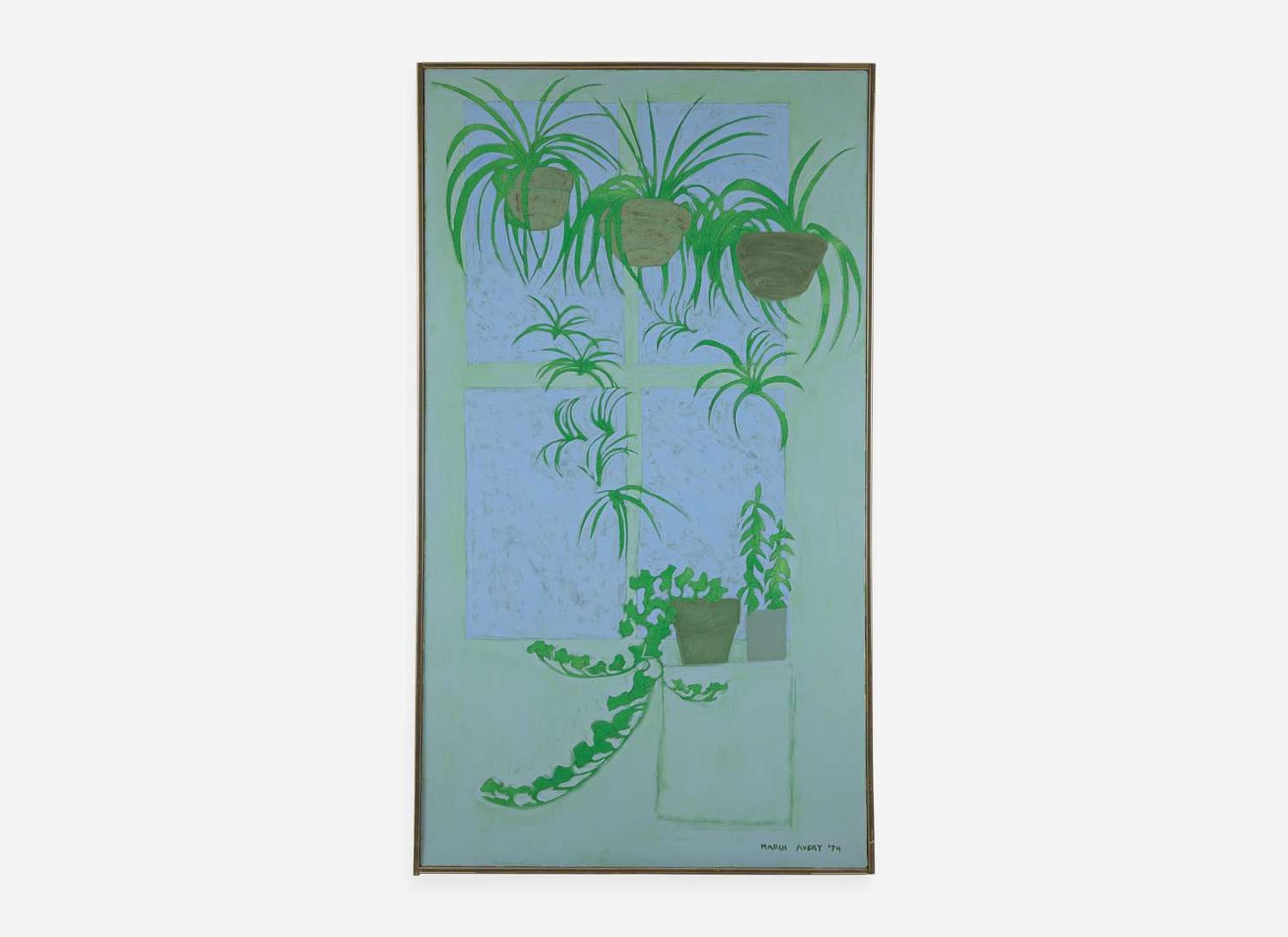 March Avery (American, b. 1932), Hanging Plants