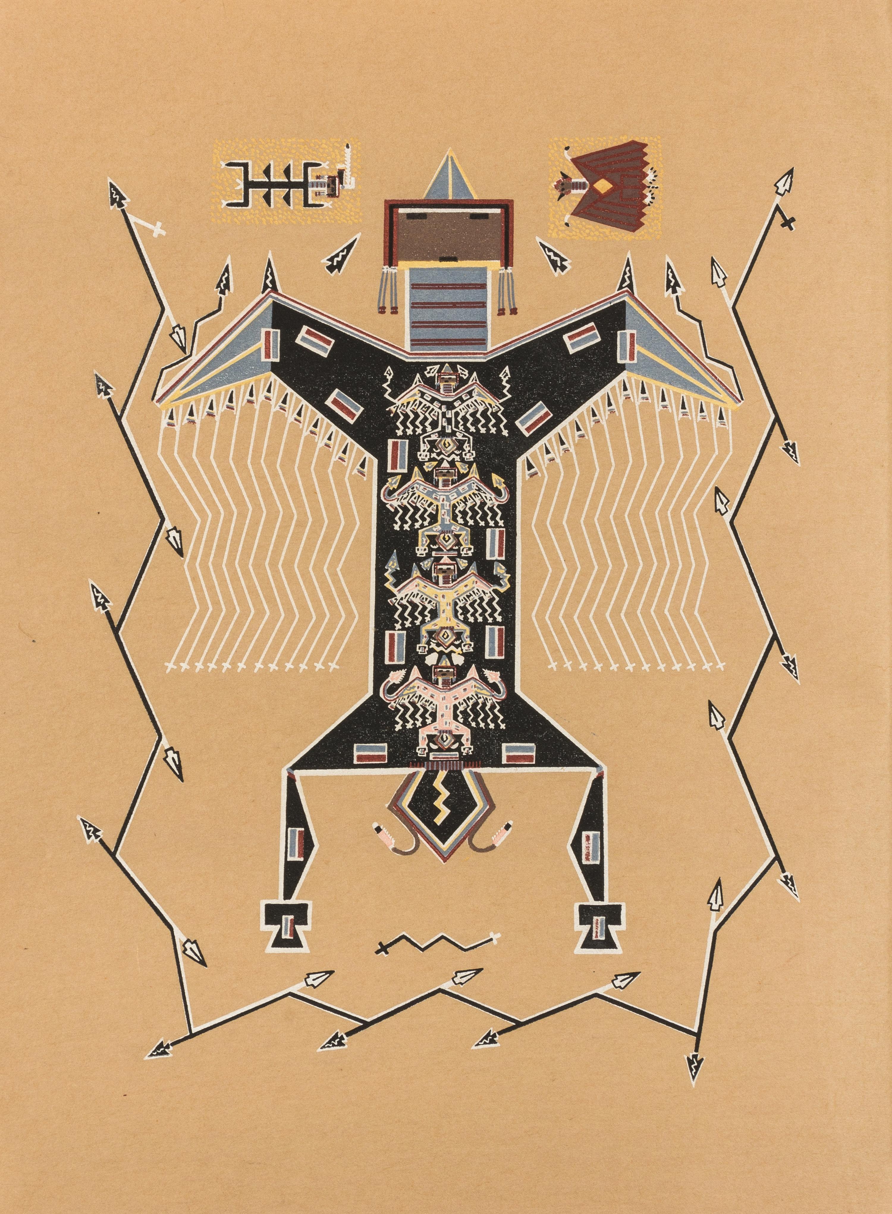 REICHARD, Gladys Amanda (1893-1955). Navajo Medicine Man: Sandpaintings and Legends of Miguelito. New York: J.J. Augustin, 1939.