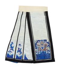 Four Embroidered Silk Apron Skirts