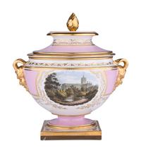A Flight, Barr and Barr Worcester Porcelain Ice Pail with Cover and Liner