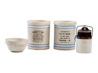 Four Stoneware Articles