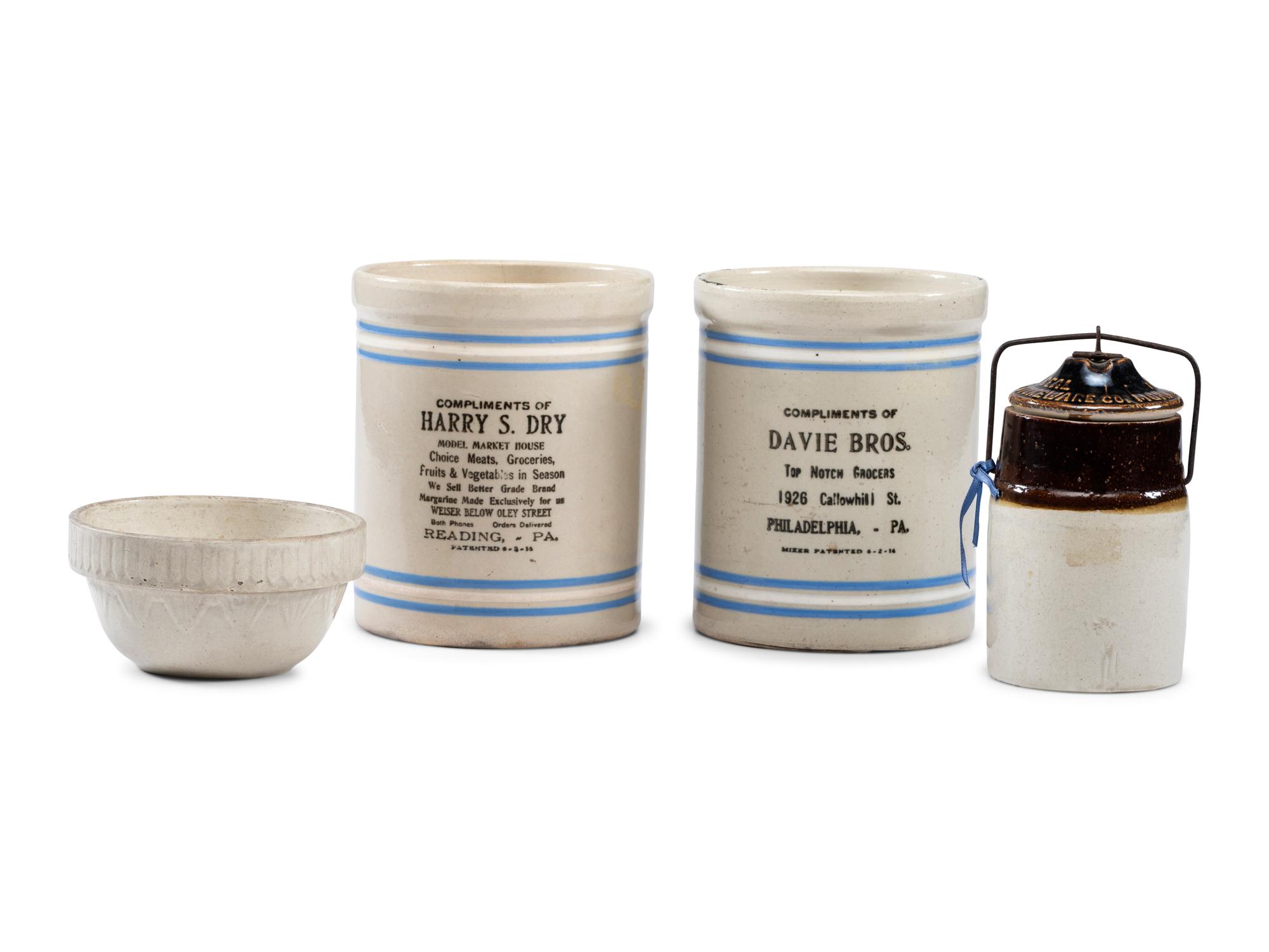 Four Stoneware Articles