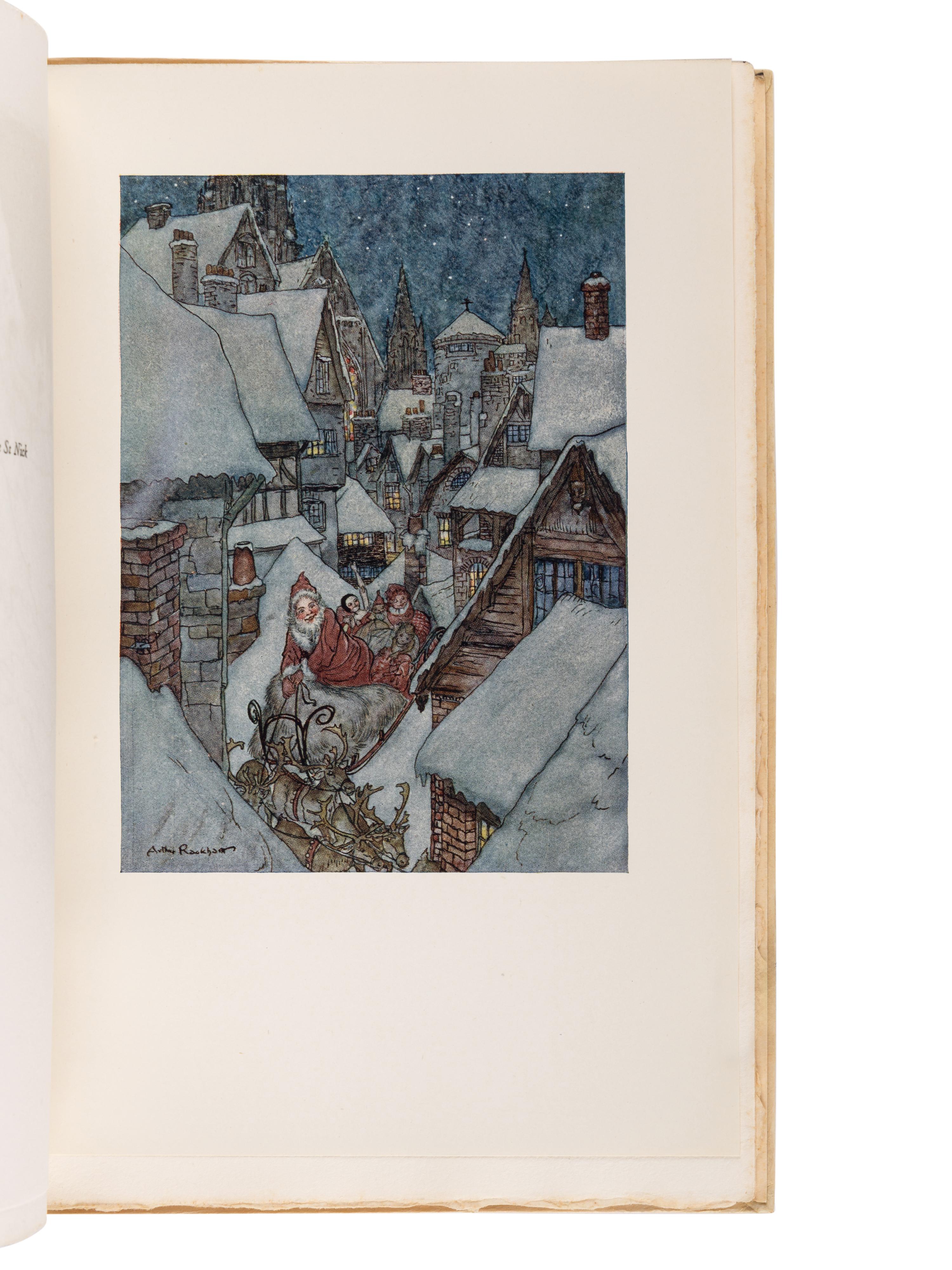 [RACKHAM, Arthur (1867-1939), illustrator]. MOORE, Clement C. (1779-1863). The Night Before Christmas. London: George C. Harrap & Co. Ltd., [1931].