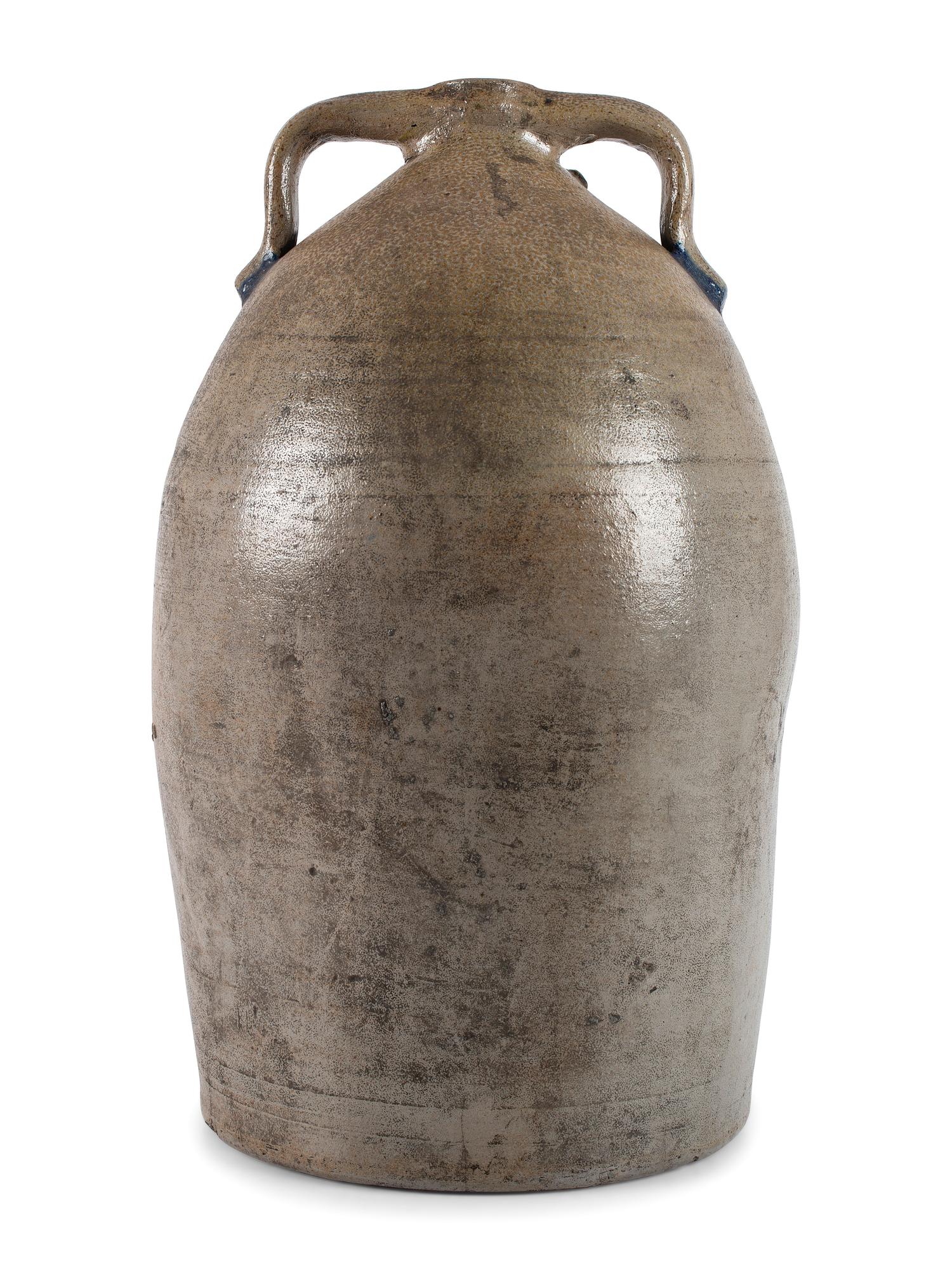 An Ohio Cobalt Decorated Stoneware Cooler