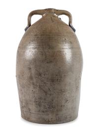An Ohio Cobalt Decorated Stoneware Cooler