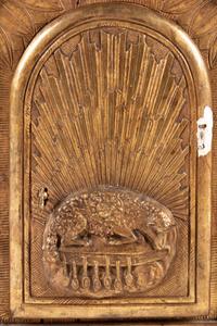 A Continental Carved Giltwood Tabernacle