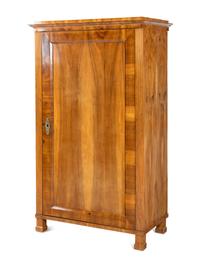 A Biedermeier Birch Armoire