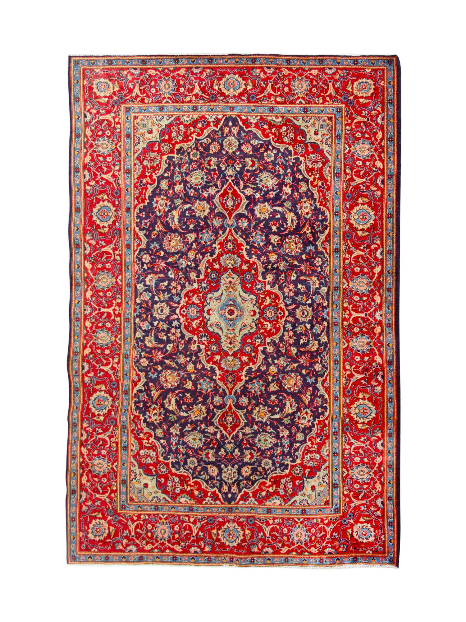 A Kashan Wool Rug