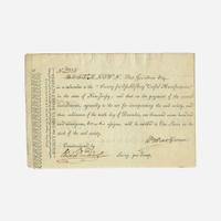 [Hamilton, Alexander] [Society for Establishing Useful Manufactures] Group of 3 Documents Relating the Society for Establishing Useful Manufactures