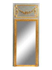 A Louis XVI Style Grey-Painted Mirror — 20TH CENTURY