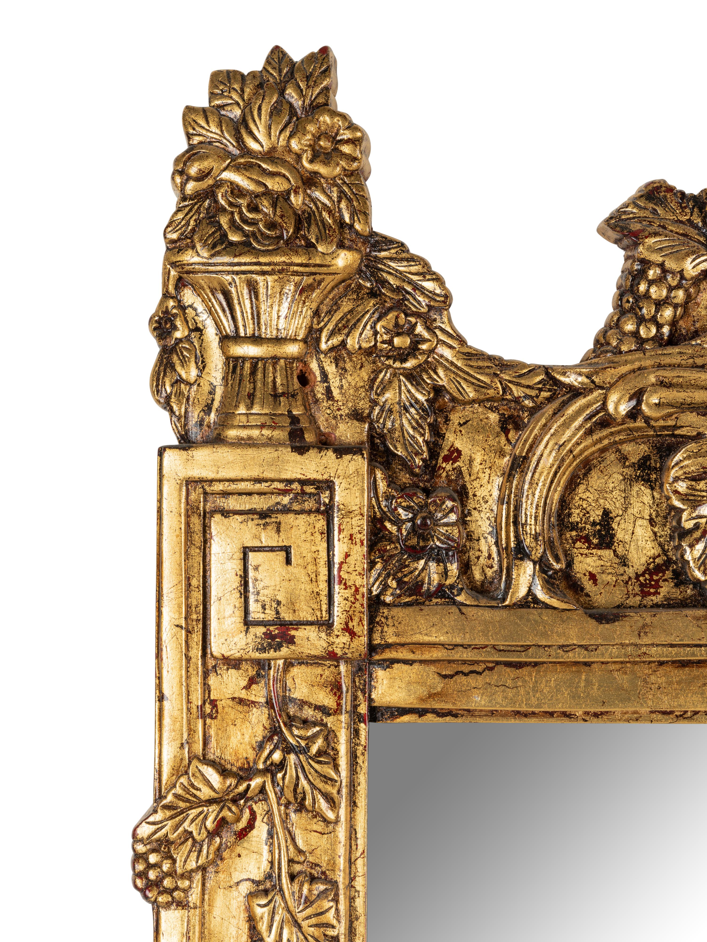 A Pair of Giltwood and Composition Mirrors