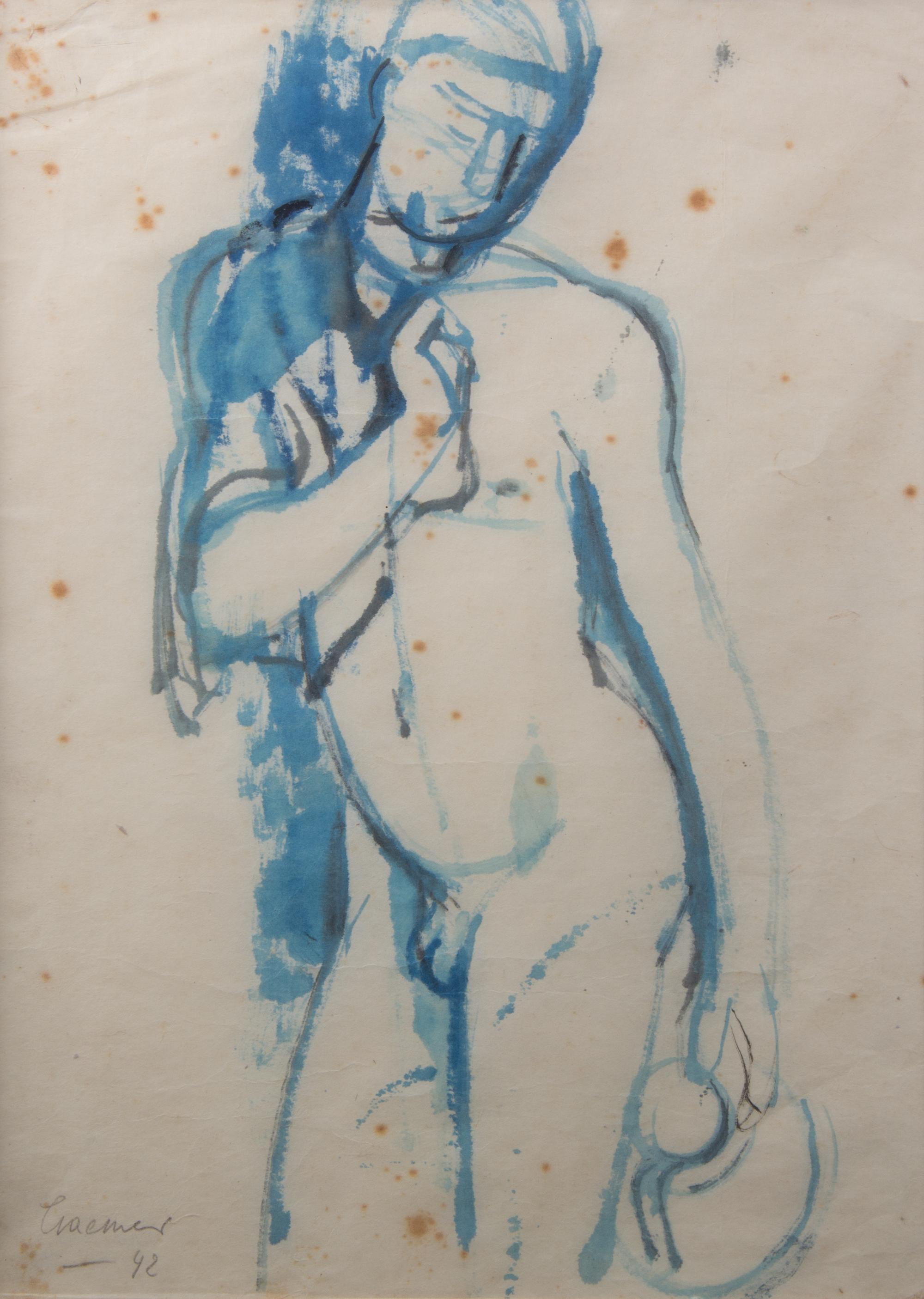 Kurt Craemer, (German, 1912-1961), A collection of four nude drawings.