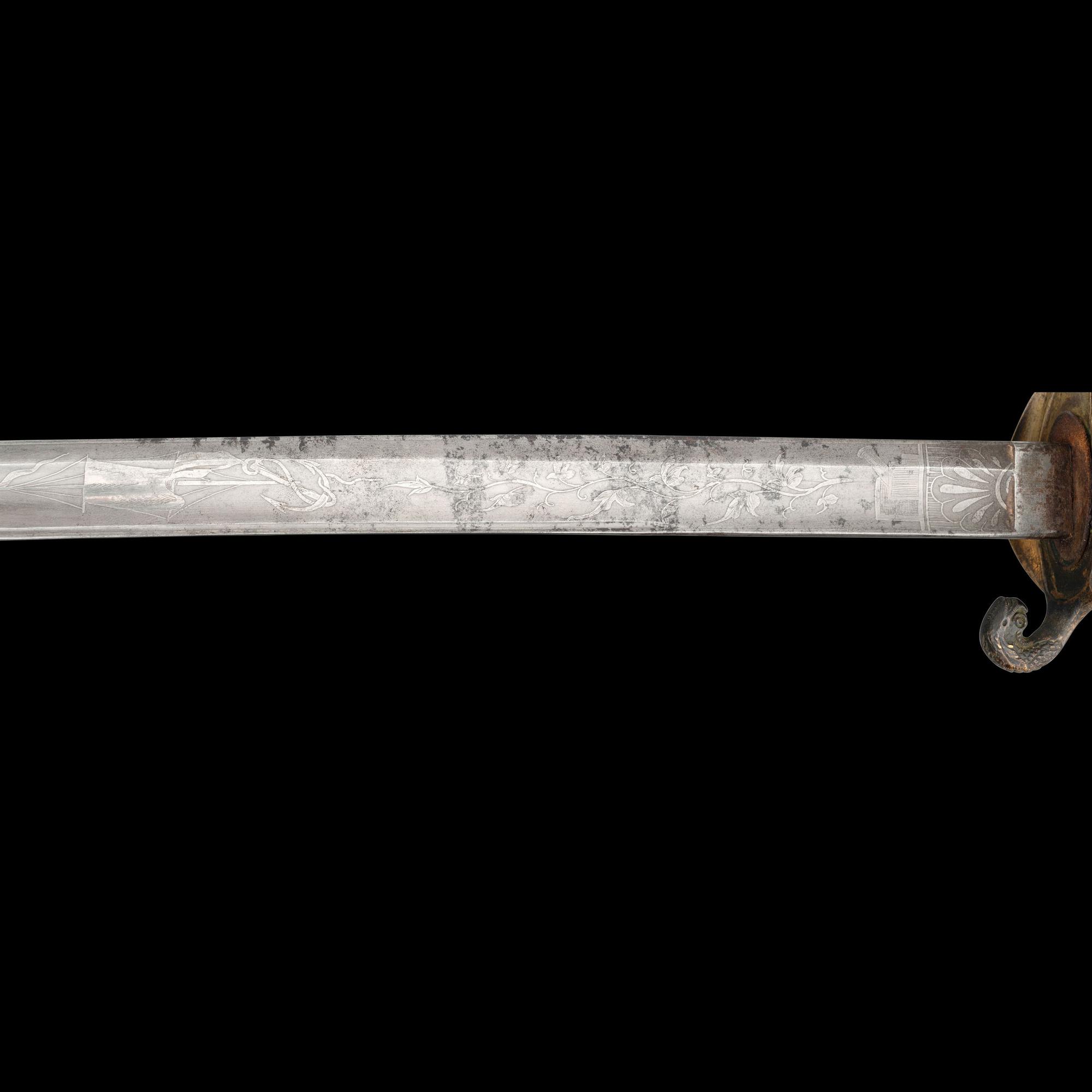 US Model 1852 Naval Officers Sword Presented to Medal of Honor Recipient Edwin Smith