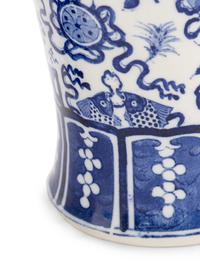 A Pair of Chinese Export Porcelain Covered Vases
