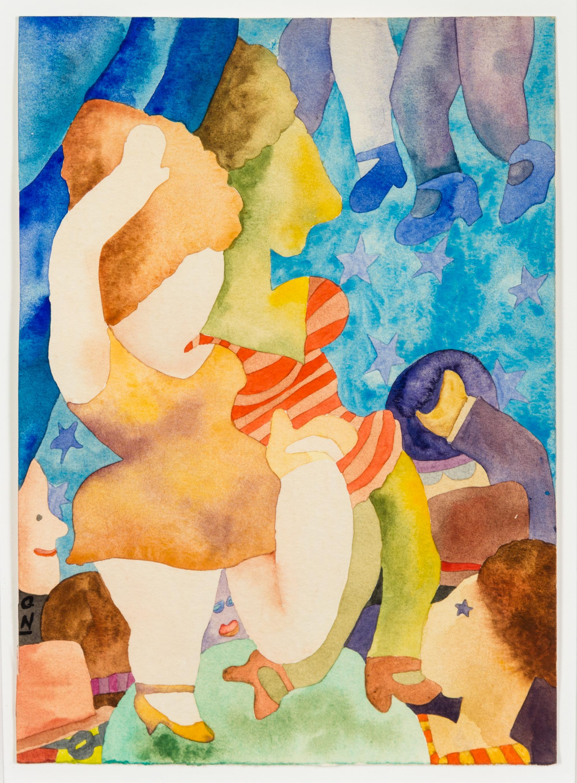 Gladys Nilsson, (American, b. 1940), Nightclub Scene, c. 1966-69