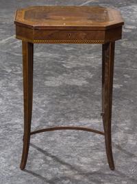 A Regency Style Sewing Table Height 28 3/4 inches. — 19TH CENTURY