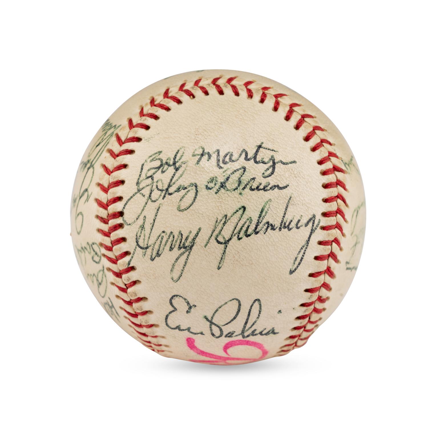 A 1960 Seattle Rainers Team Signed Autograph Baseball