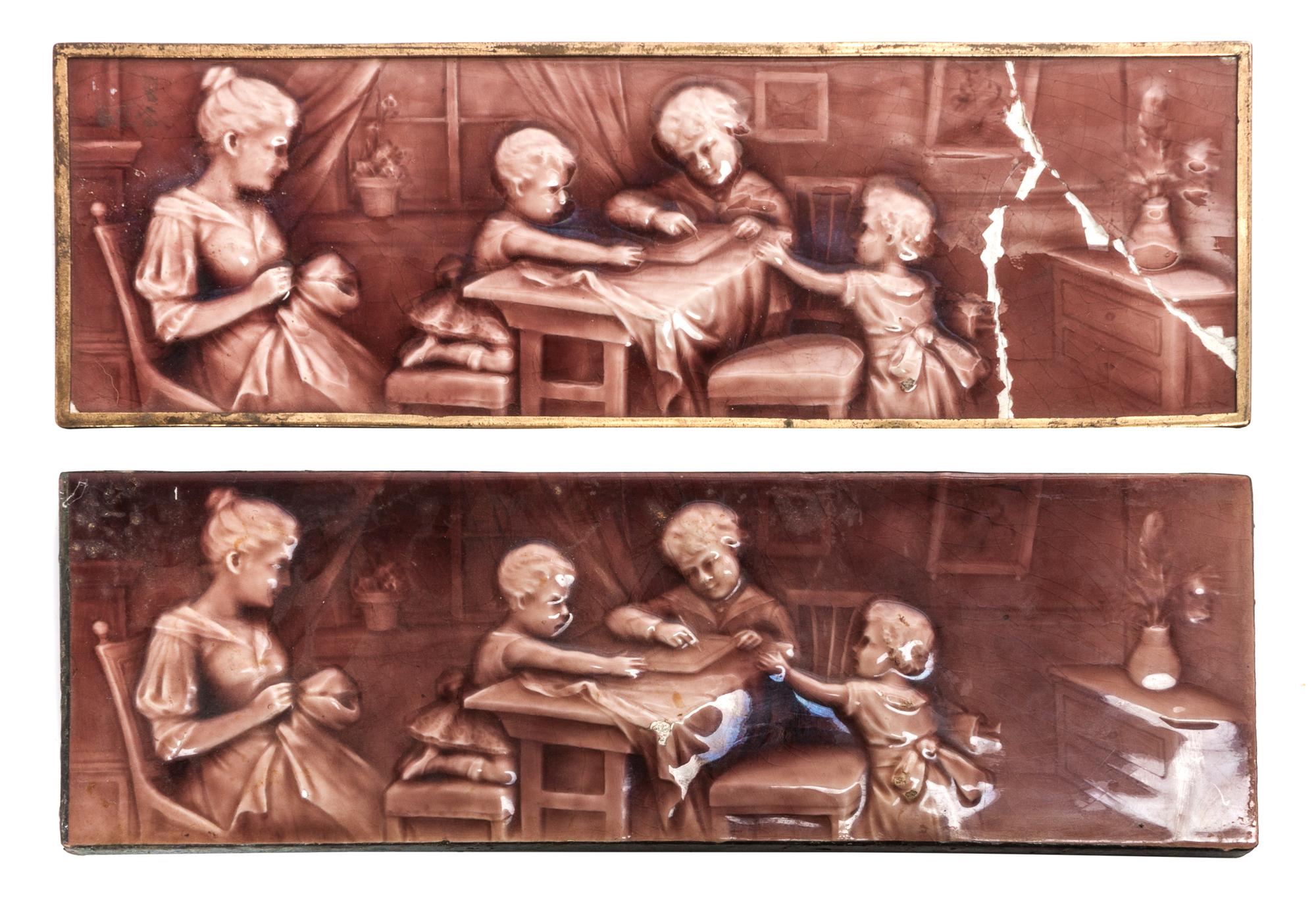 An American Pottery Tile 6 x 18 inches.