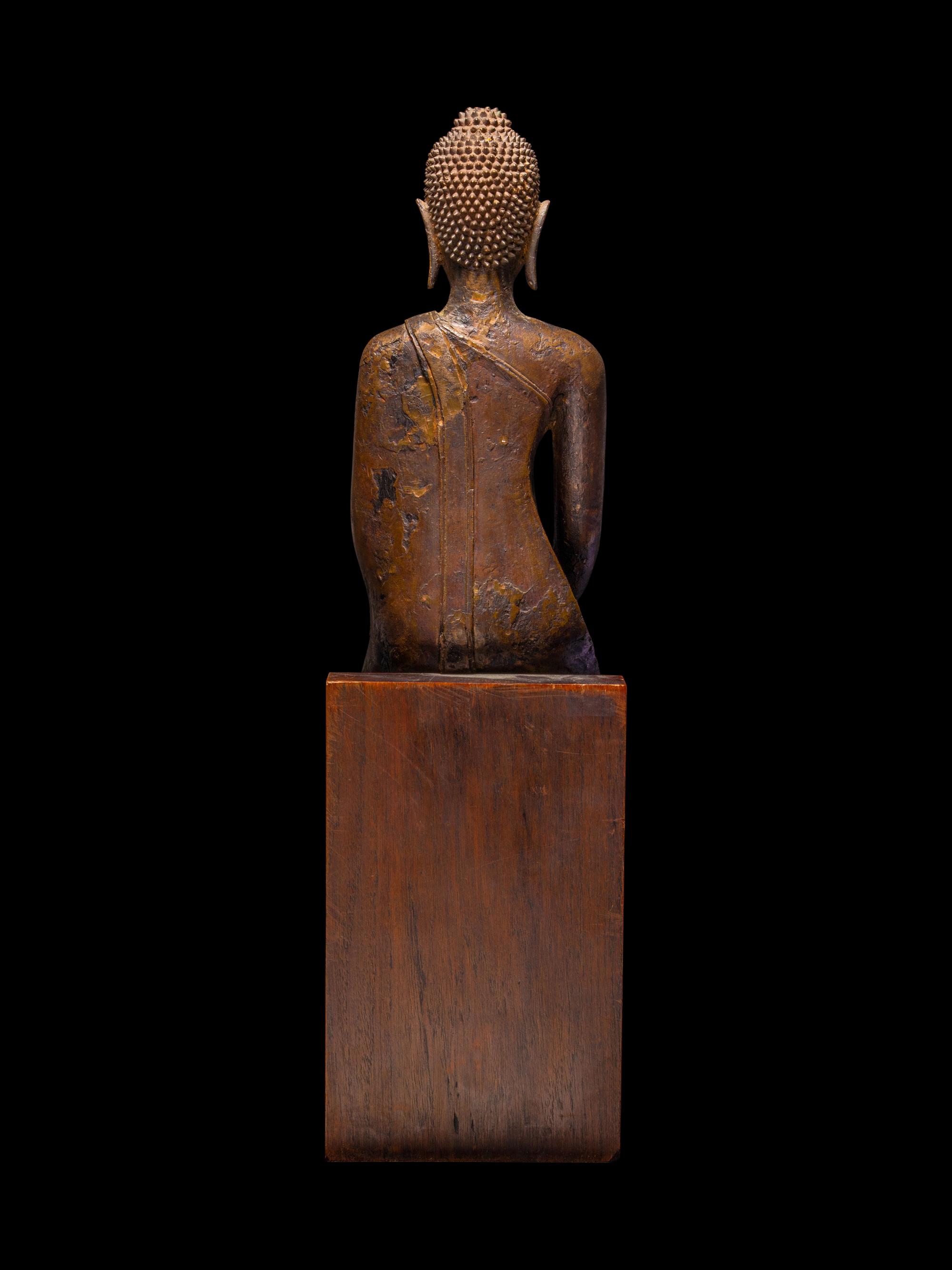 A Thai Bronze Figure of Seated Buddha