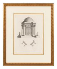 A Set of Three William Chambers (1722-1796) Architectural Study Chromolithographs