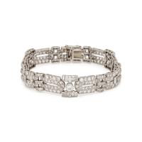 ART DECO, PLATINUM AND DIAMOND BRACELET