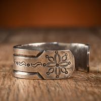 Navajo Stamped Ingot Cuff Bracelet