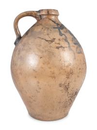 A Moore & Colvin Three Gallon Cobalt Decorated Stoneware Jug