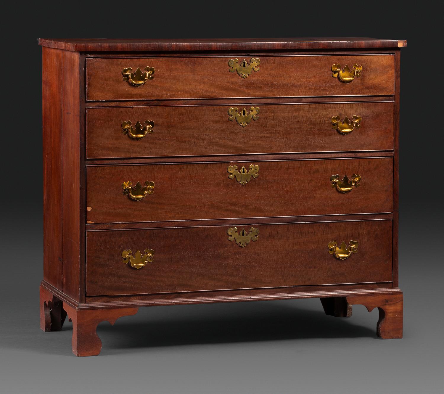 A Chippendale Style Mahogany Chest of Drawers