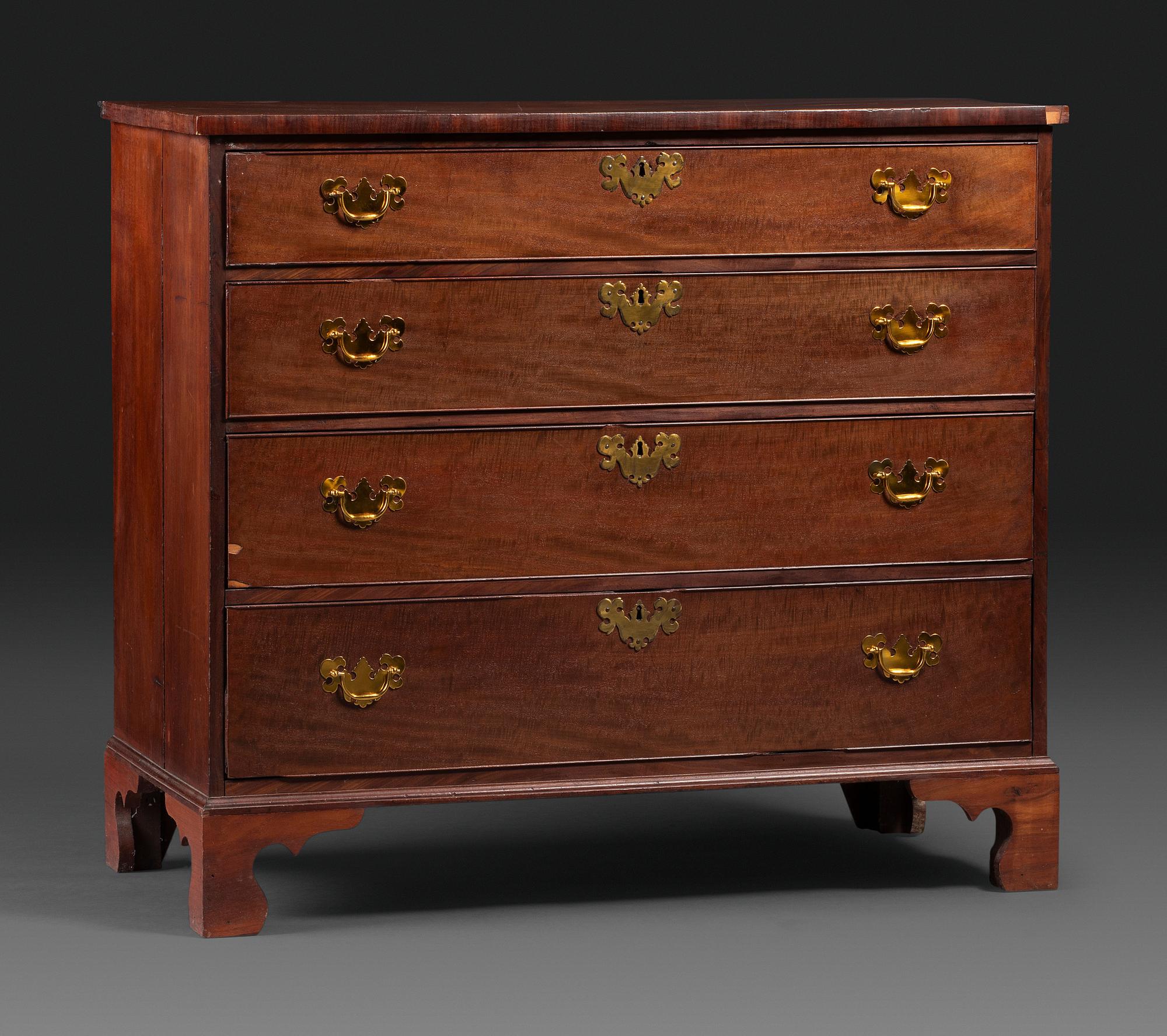 A Chippendale Style Mahogany Chest of Drawers