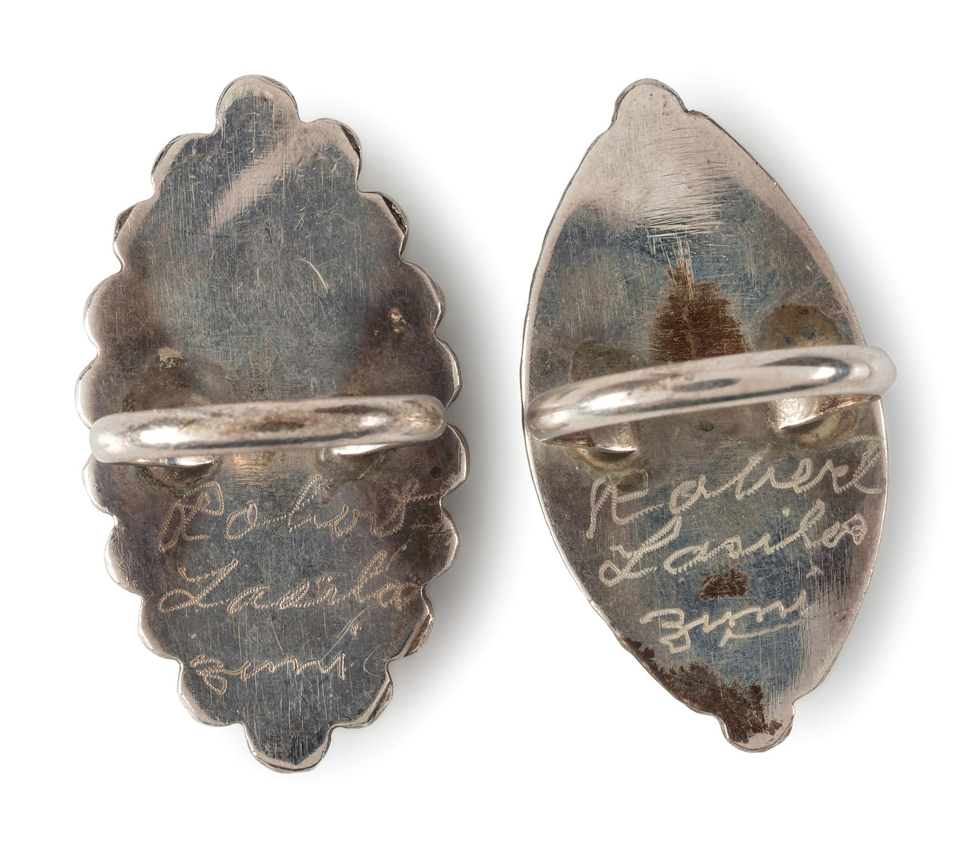 Navajo and Zuni Silver Rings with Inlay