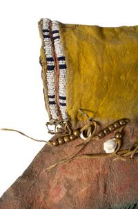 Kiowa Child's Beaded Hide Shirt and Leggings